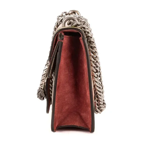 Gucci Blooms Dionysus Beige Burgundy Supreme Canvas Shoulder Bag - Picture 3 of 10